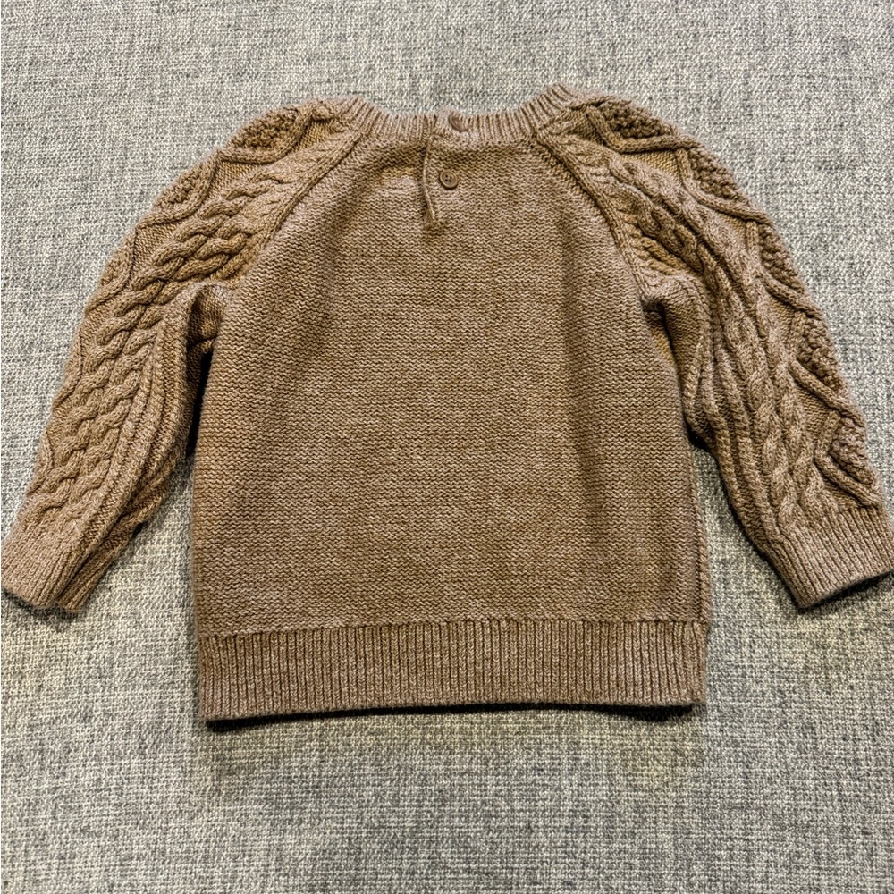 ☆3/$15 --Gap Boys Toddler Beige Cable Knit Sweater Size 18-24 months - Picture 4 of 6